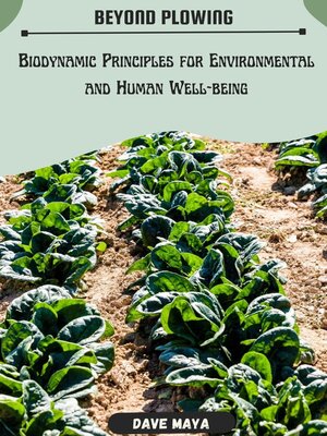 cover image of BEYOND PLOWING; BIODYNAMIC PRINCIPLES FOR ENVIRONMENTAL AND HUMAN WELL-BEING